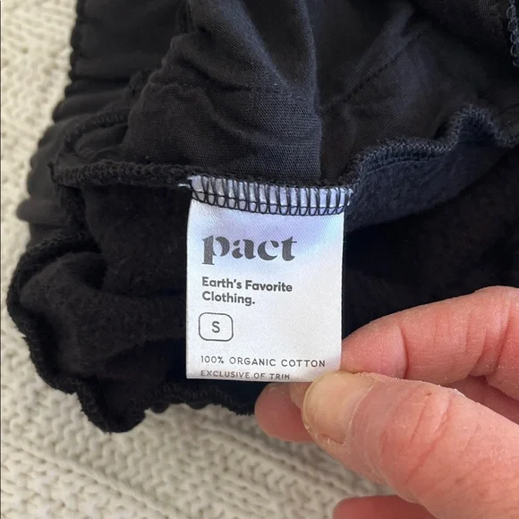 Pact Organic Brushed Fleece Sweatshirt and Sweatpant Set Sz S - Picture 11 of 13